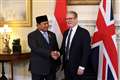 Starmer welcomes president of Indonesia to Downing Street