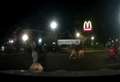 Violent brawl between couples breaks out in McDonald's car park