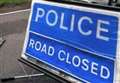 A21 closed after crash