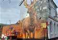 Incredible deer mural appears in town centre