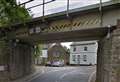 Lorry strikes railway bridge