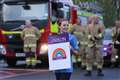 Bus drivers and firemen show support for NHS in NI