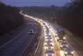 Four-mile queues after serious M2 crash