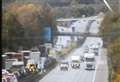 Long delays as motorway floods after heavy rain