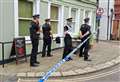 Town centre street cordoned off after two people found dead