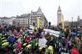 Farmers in tweed, children on toy tractors and celebrities join London protest