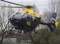 Police helicopter searches for missing people after crash