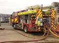 Firefighters battle field blaze