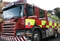 Man in hospital after flames engulf caravan