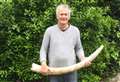 Dog walker finds huge elephant tusk on beach