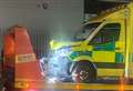 Ambulance in crash while taking patient to hospital