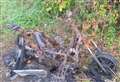 Vandalised and torched motorbikes found at children’s playground