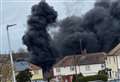 Explosions heard as huge blaze engulfs garage