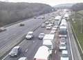 Accident causes M25 delays