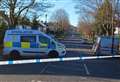 Road closed due to house fire