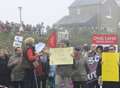 Hundreds fight to save beachfront public space