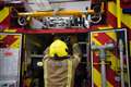 Ten taken to hospital after flat fire