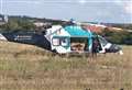 Air ambulance scrambled to field