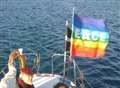 Veteran peace activist sails to Medway