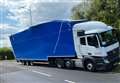 Lorry hits railway bridge