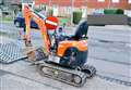 Stolen mini digger found