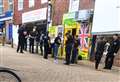 Heavy police presence descends on busy street