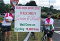 Cyclists honoured after epic 10,000km charity ride