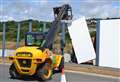 Hoardings going up around seafront development