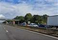 Car crashes into motorway central reservation 