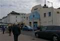 Fire in derelict cinema