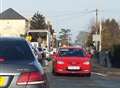 Anger after removals van causes gridlock