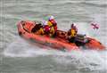 Dinghy blown two miles out to sea