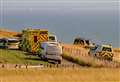 Huge emergency response on clifftop