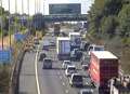 Four car crash on motorway