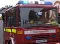 Fire in disused house