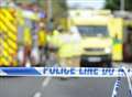 Crash between car and lorry