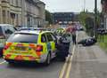 Man in hospital after motorbike crash