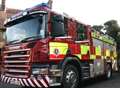 Fire in waste shute at Maidstone flats