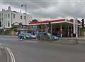 Man taken to hospital after petrol station assault