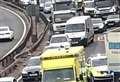 Long delays after M25 lorry crash