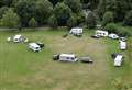 Fence broken after travellers pitch up on popular field