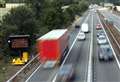 'Migrants' seen climbing out of lorry on A2