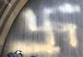 Priest's fury as swastikas painted on church