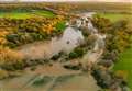 Aerial photos show flood-ravaged villages under water