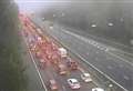 M20 reopens after crane hits bridge