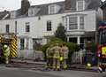 Crews tackle house fire blaze