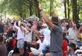 Come on England! People of Kent support their national team 