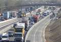 Delays clear after M25 lorry crash