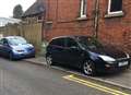 Don't park on double yellow lines... park on the pavement! 