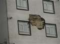 Hotel damaged in high winds